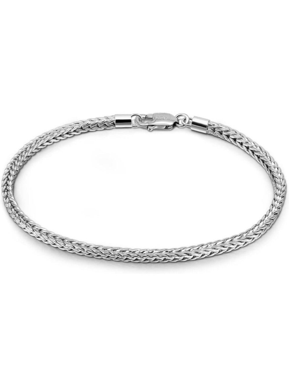 Dainty 925 Sterling Silver Chain Bracelet for Women, Stackable Bohemian Jewelry